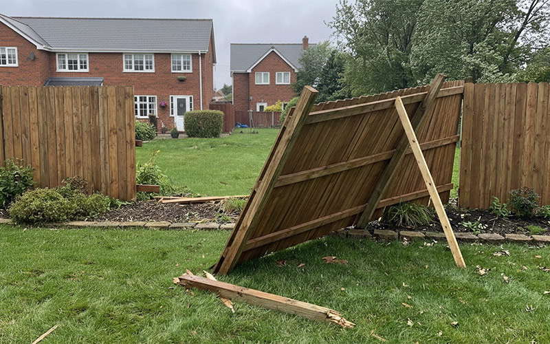 Fence Damage From Wind